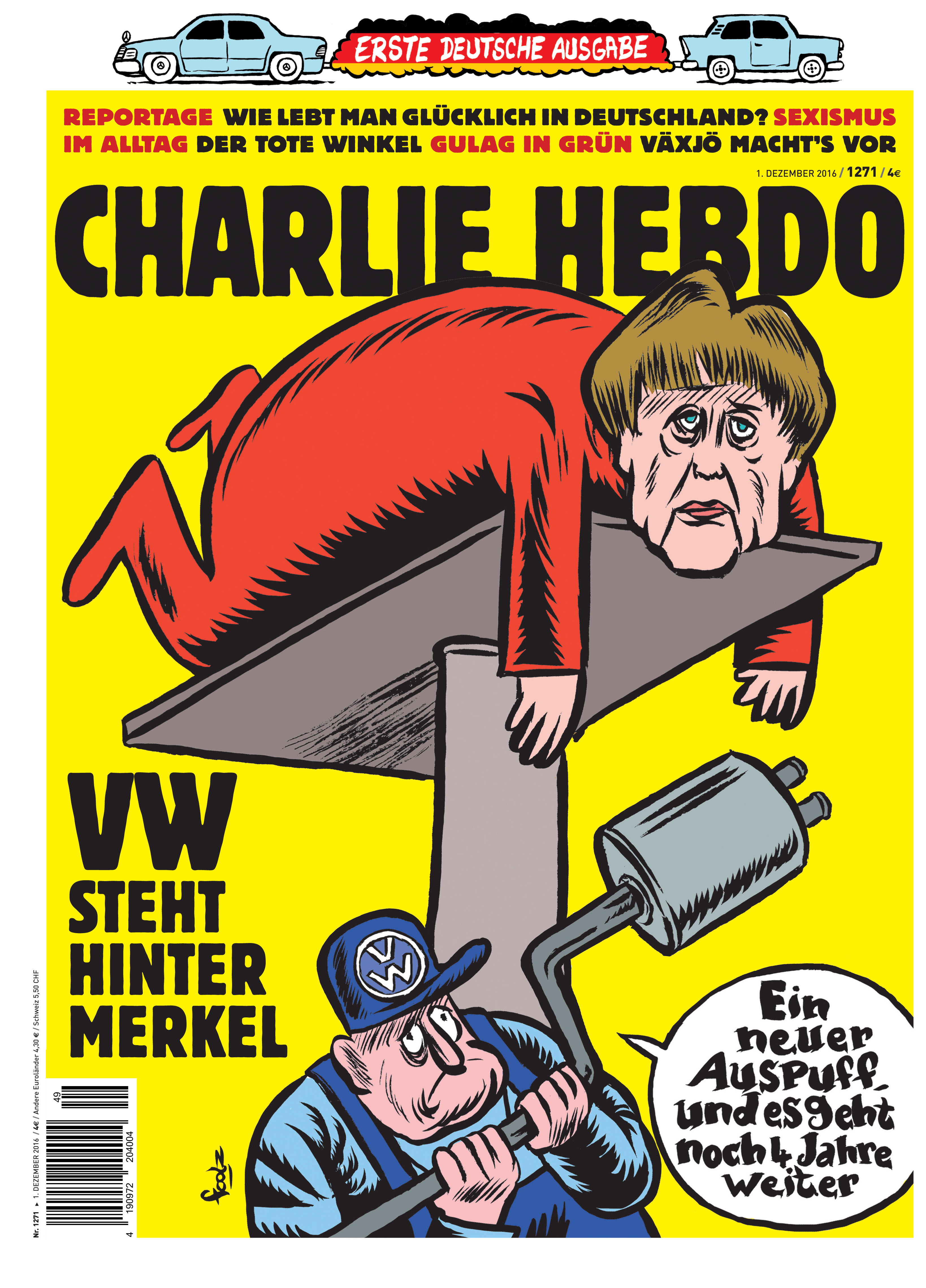 Das aktuelle Cover der deutschen Charlie-Hebdo-Ausgabe