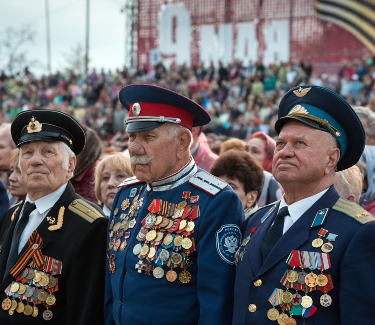 Jedes Jahr feiern Russen im ganzen Land den Sieg über Nazideutschland. 