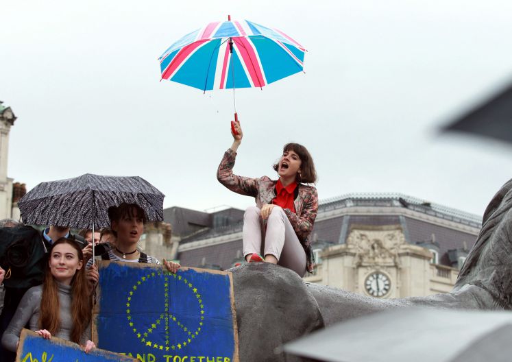 Demonstration zum Verbleib Großbritanniens in der EU