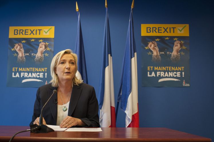 Die Stunde der Populisten: Marine Le Pen vom französischen Front National möchte jetzt den Frexit