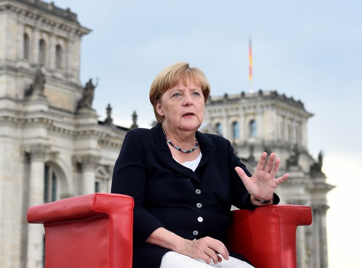 Angela Merkel beim Sommerinterview mit der ARD am 28.08.2016
