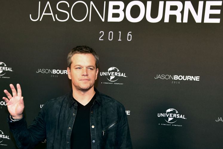Matt Damon bei der Deutschland-Premiere des neuen „Jason Bourne“-Films in Berlin