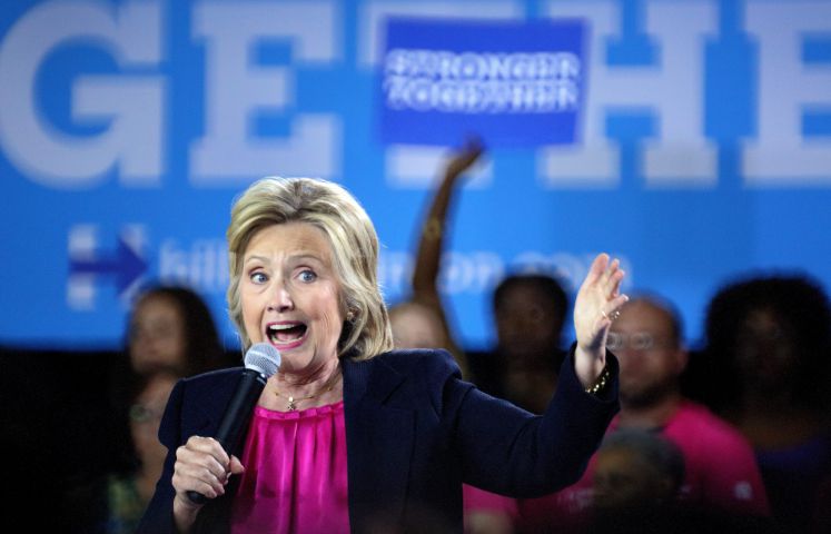 US-Präsidentschaftskandidatin Hillary Clinton bei einer Wahlkampfveranstaltung in Tampa, Florida, am 06.09.2016
