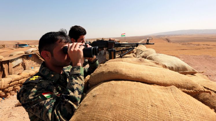 Kurdische Pschmerga-Soldaten im Kampf gegen den IS