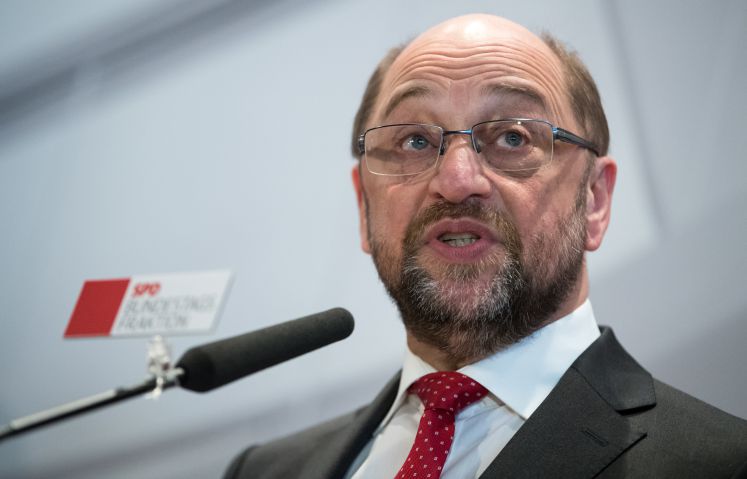 SPD-Kanzlerkandidat Martin Schulz bei einer Rede