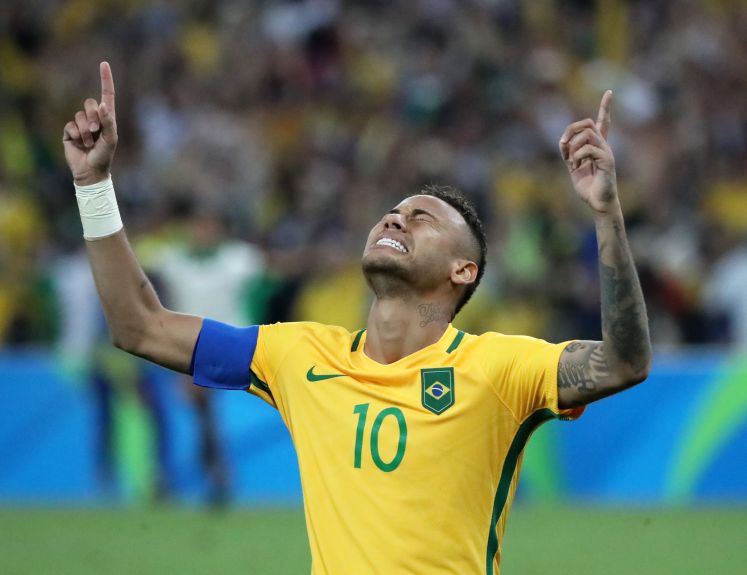 Neymar im Trikot der brasilianischen Fußball-Nationalmannschaft