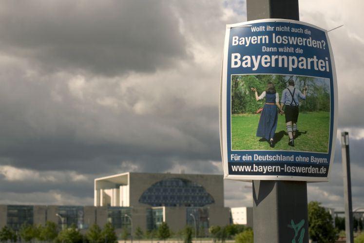 Wahlplakat der Bayernpartei