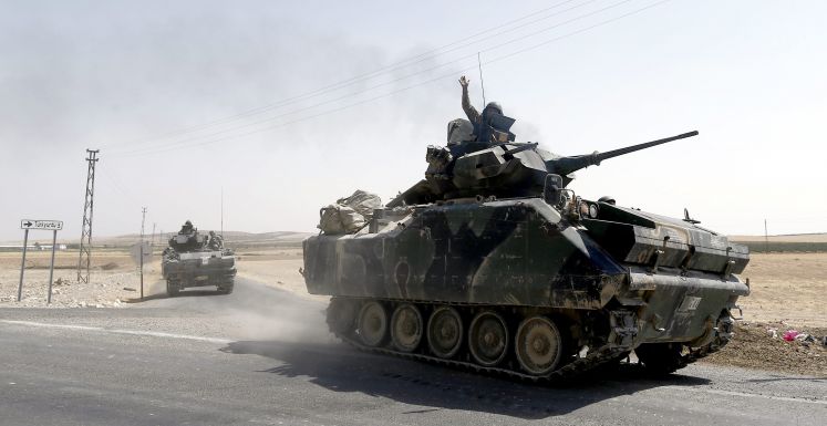 Türkische Panzer in Syrien 
