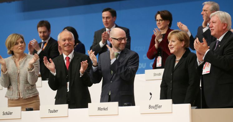 Beifall für Angela Merkel auf dem Bundesparteitag der CDU 2016