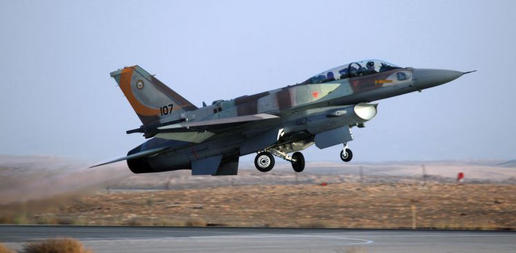 Ein israelischer Kampfjet F16
