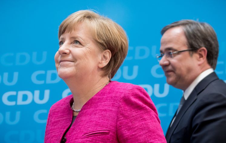 Angela Merkel und Armin Laschet