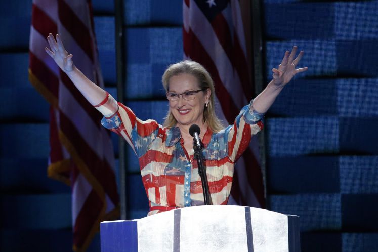 Schauspielerin Meryl Streep beim Parteitag der Demokraten 2016