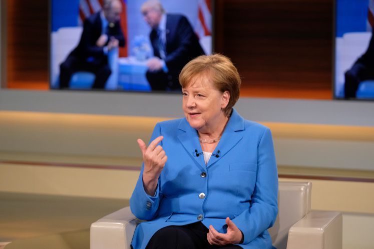 Bundeskanzlerin Angela Merkel bei Anne Will