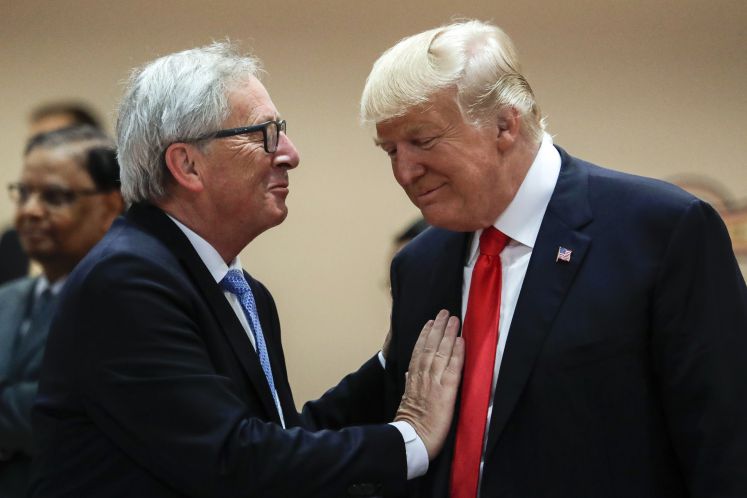 Jean-Claude Junker und Donald Trump