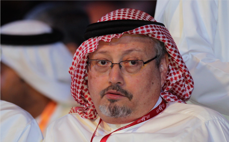 Der saudische Journalist Jamal Khashoggi im Jahr 2012