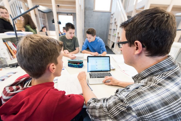 Digitales Lernen an einer Schule in Baden-Württemberg