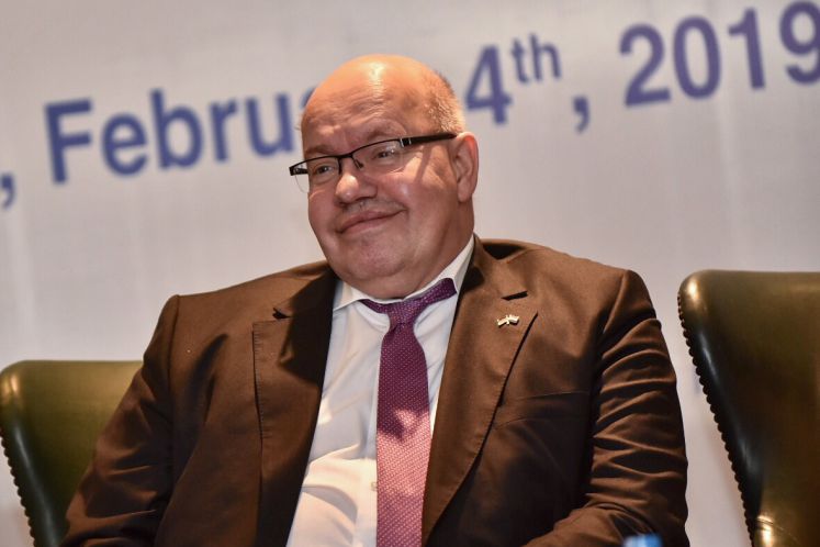 04.02.2019, Ägypten, Cairo: Peter Altmaier (CDU), Bundesminister für Wirtschaft und Energie, nimmt am 5. ägyptisch-deutschen Wirtschaftsforums teil.