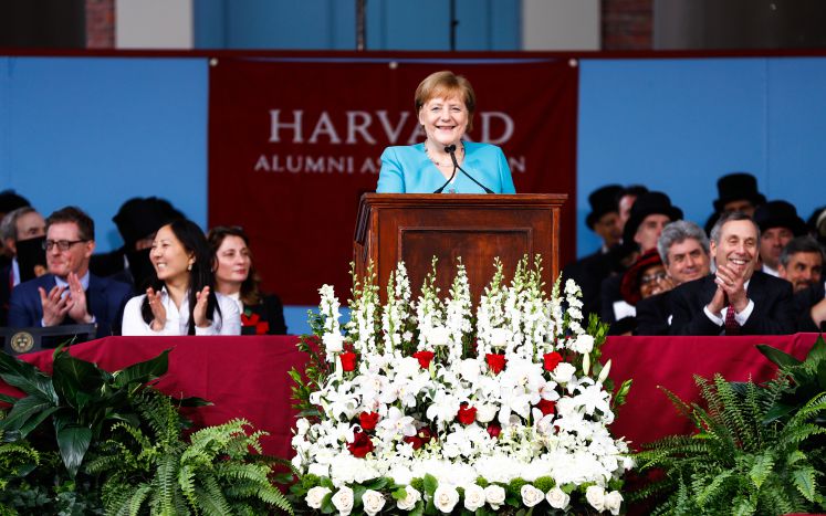 Angela Merkel in Harvard