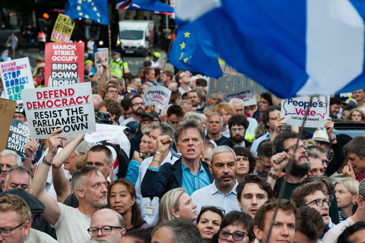 Proteste gegen Boris Johnson in London