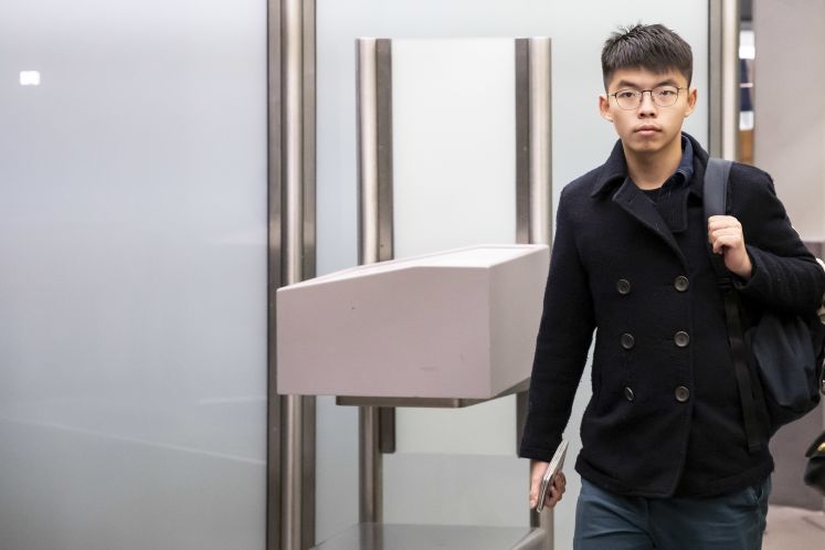  Joshua Wong Chi-fung bei seiner Ankunft in Berlin