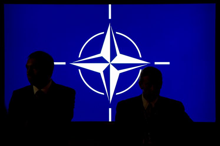 Offizielle auf einem Nato-Gipfel