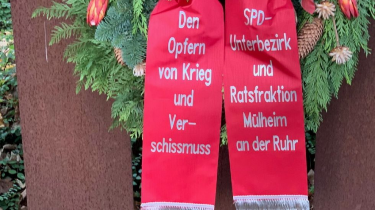 Kranz der SPD für den Volkstrauertag 
