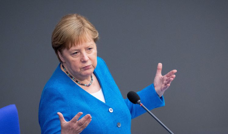 Angela Merkel im Bundestag