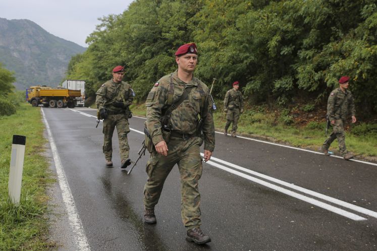 Polnische Soldaten der Friedensmission im Kosovo