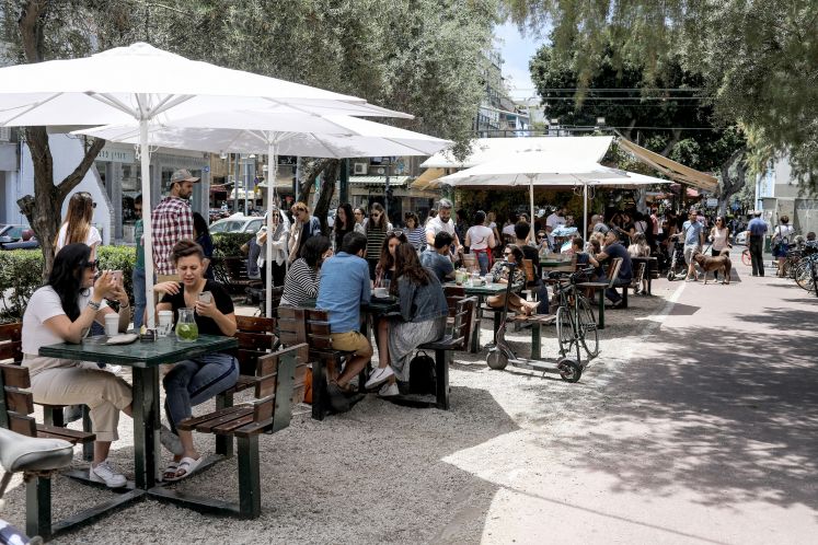 Straßencafé Tel Aviv