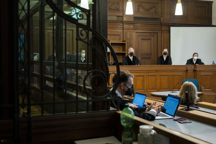 Sitzungssaal im Berliner Kammergericht
