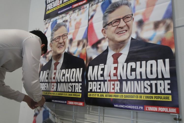 Wahlplakate für Melenchon