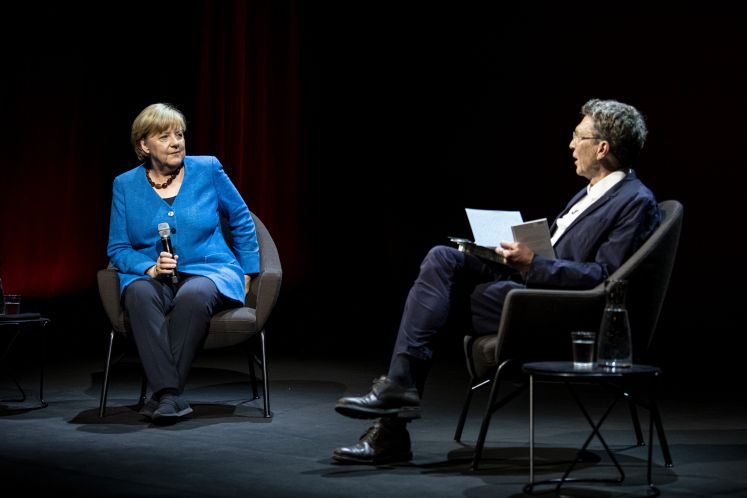 Angela Merkel und Alexander Osang