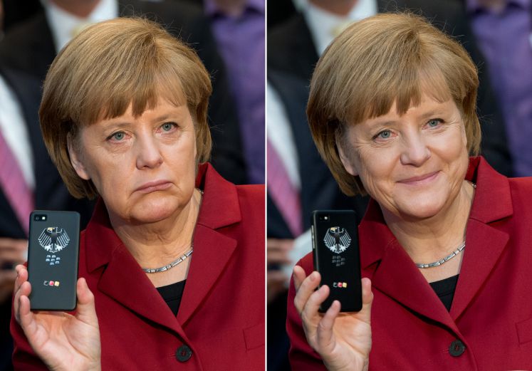 Bundeskanzlerin Angela Merkel auf der Cebit 2013