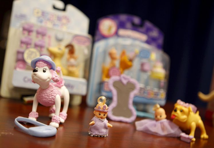 In China gefertigtes Billigspielzeug von Mattel, das die Firma 2007 wegen giftiger Inhaltsstoffe zurückrufen musste