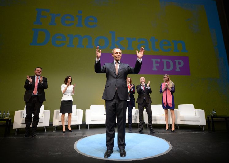 Der FDP-Parteivorsitzende Christian Lindner im Opernhaus in Stuttgart beim traditionellen Dreikönigstreffen der Partei