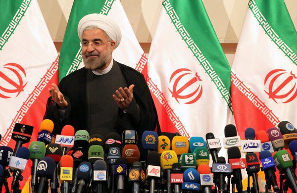 Der iranische Präsident Hassan Rouhani kurz nach seiner Wahl zum Präsidenten: den Terror mitfinanziert