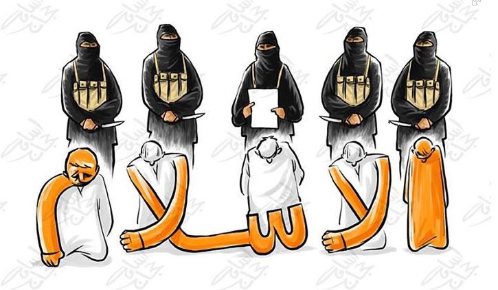 Karikatur von Osama Hajjaj
