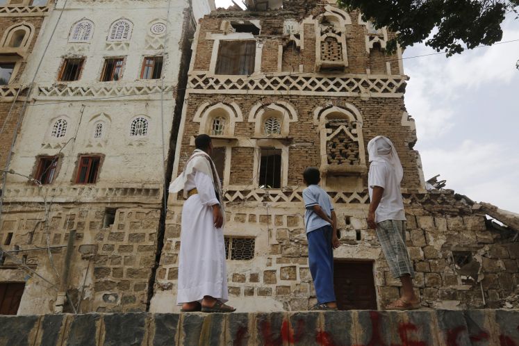 Sana im Jemen, nach der Zerstörung
