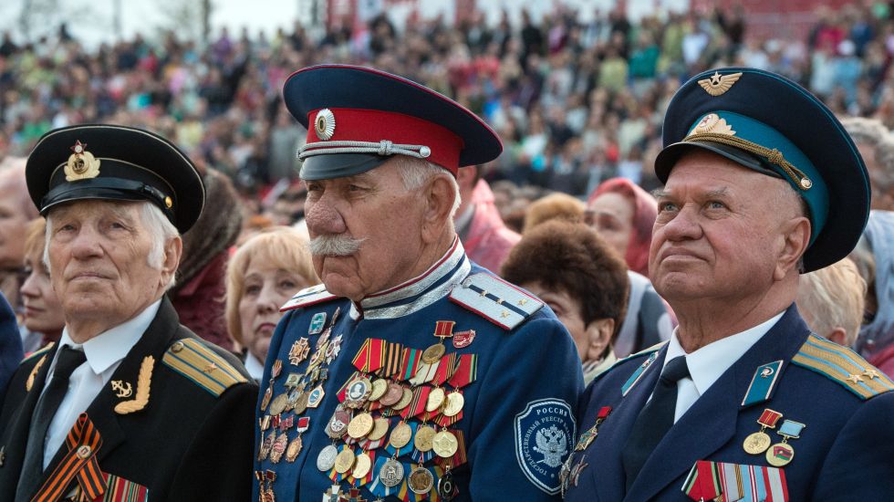 Jedes Jahr feiern Russen im ganzen Land den Sieg über Nazideutschland. 