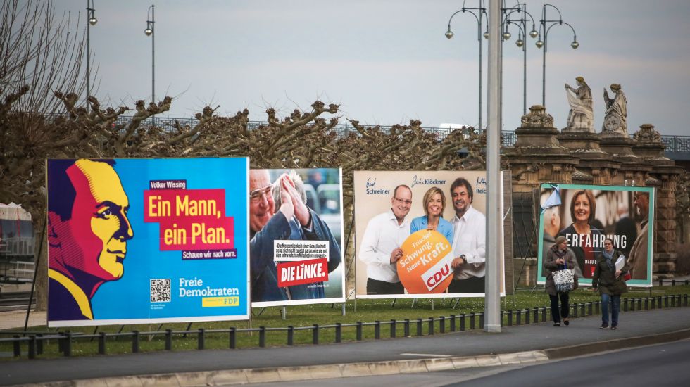 Wahlplakate in Deutschland: Wen soll man wählen?