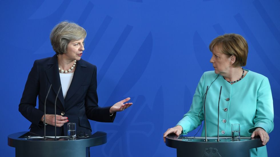 Theresa May und Angela Merkel in Berlin
