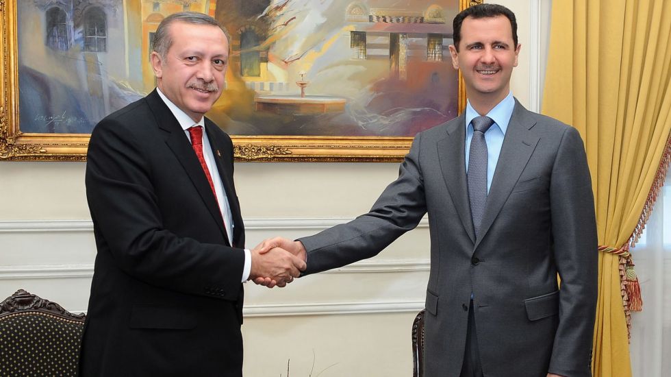Der türkische Präsident Erdogan und Syriens Machthaber Assad im Februar 2011