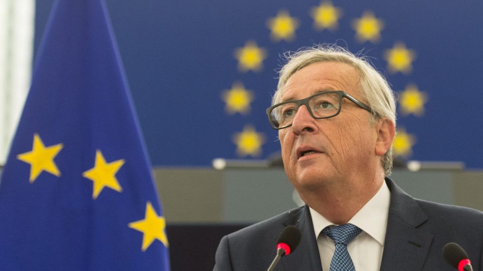 EU-Kommissionspräsident Jean-Claude Juncker bei seiner Grundsatzrede im Europäischen Parlament