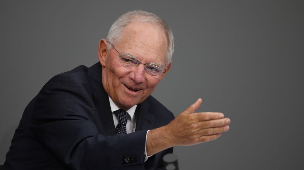 Finanzminister Wolfgang Schäuble bei der Haushaltsdebatte im Bundestag am 6.9.2016