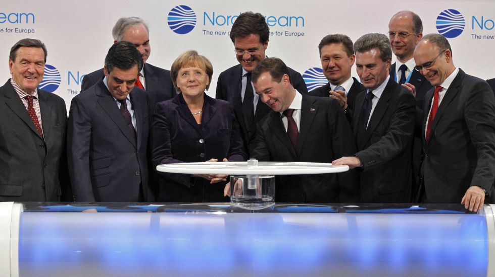 Der Start der ersten Nord Stream-Pipeline wurde mit hochkarätigen Politikern gefeiert