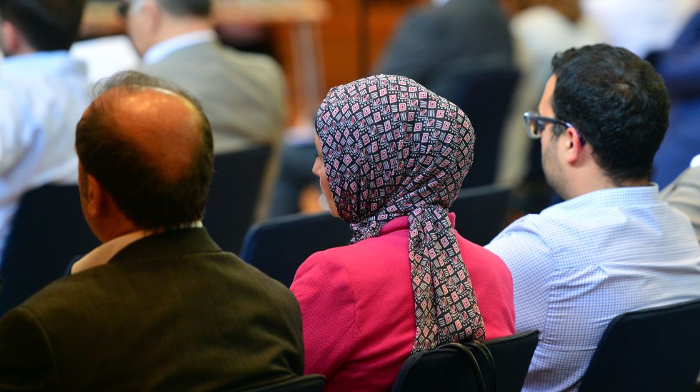 Teilnehmer beim Bundeskongress der Türkischen Gemeinde Deutschlands
