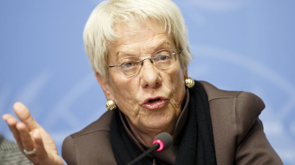 Die UN-Sonderermittlerin für Syrien, Carla Del Ponte