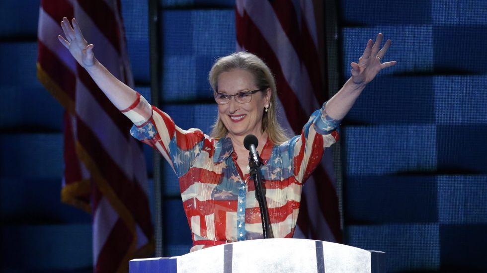 Schauspielerin Meryl Streep beim Parteitag der Demokraten 2016