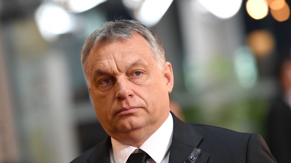 Ungarns Ministerpräsident Viktor Orban nimmt am 01.07.2017 am europäischen Trauerakt für den verstorbenen Altkanzler Helmut Kohl im EU-Parlament in Straßburg teil.
