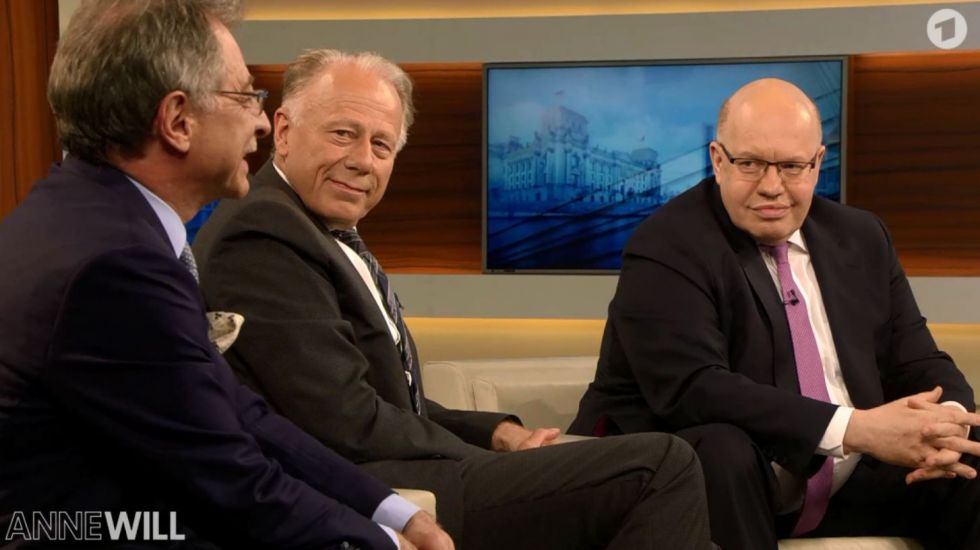 Dieter Kempf, Jürgen Trittin und Peter Altmeier bei Anne Will 